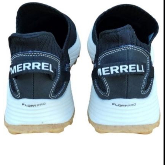 Merrell Embark Moc Slip On Athletic Tennis Shoe Sneaker Black White Women 9.5 - Picture 2 of 8